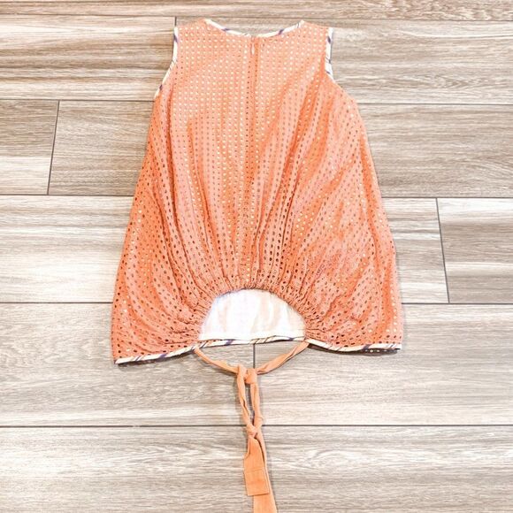 Tia Cibani Orange Eyelet Dress Size 2Y - Picture 3 of 4